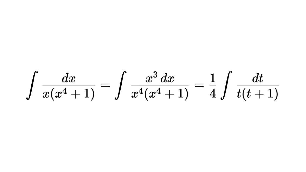 题 3:同乘 x³ 后令 t=x⁴,化成两项拆分